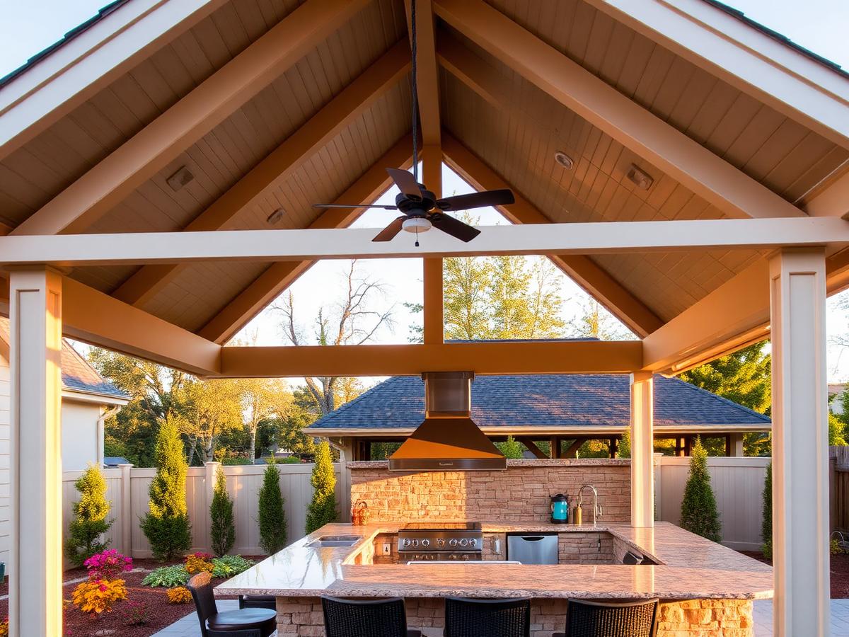 Gable Patio Covers installed on a Northern California home